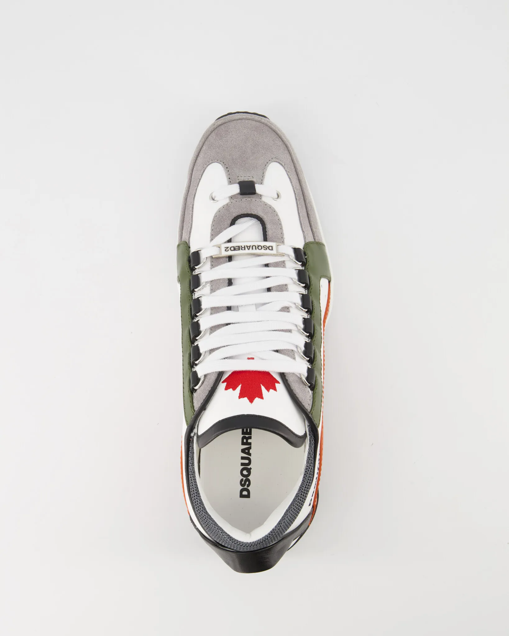 Dsquared2 Legendary Lace up Low Top Sneakers Wit / Grijs