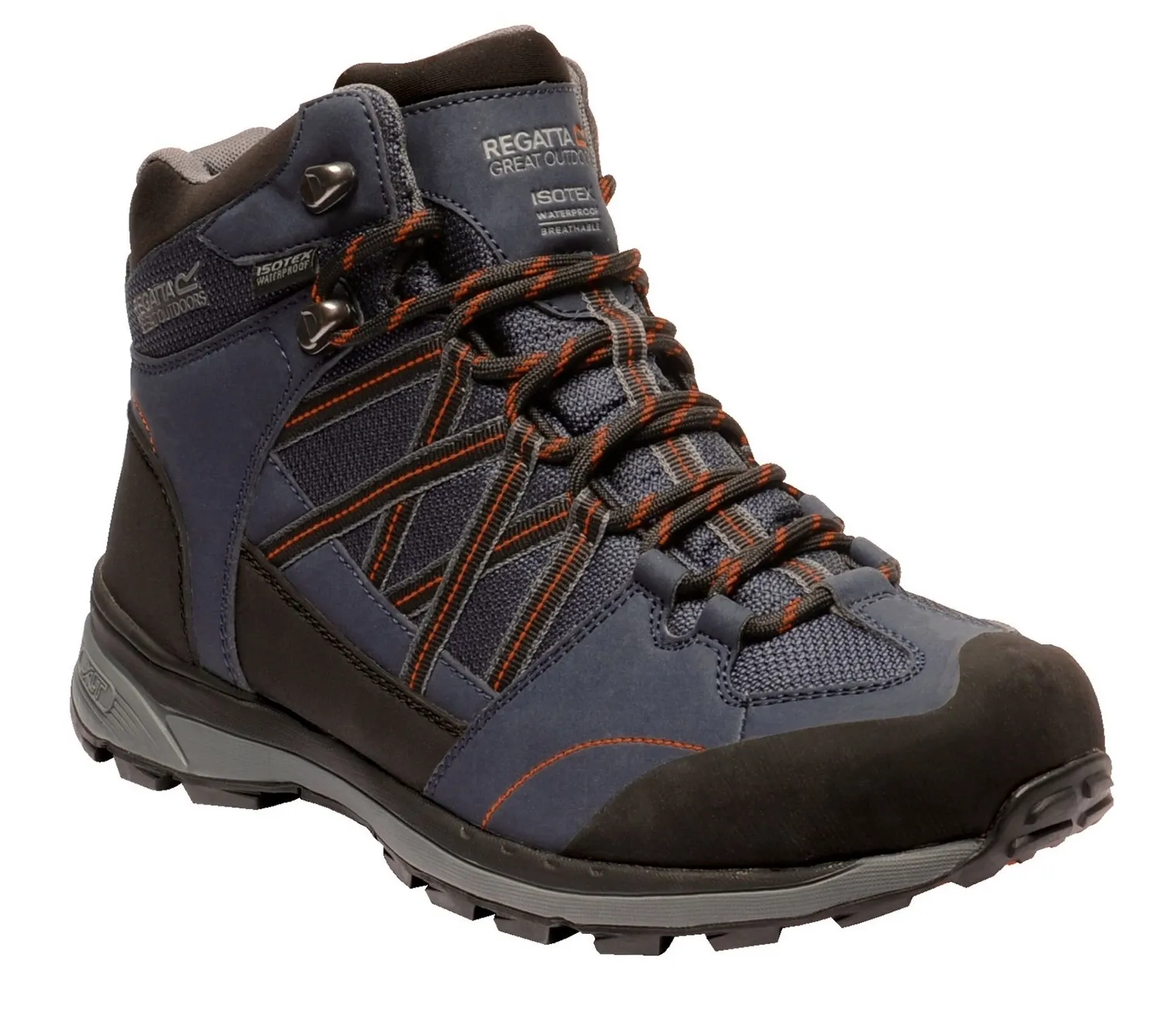 Wandelschoen Men Regatta Samaris Mid II Navy Burnt Salmon